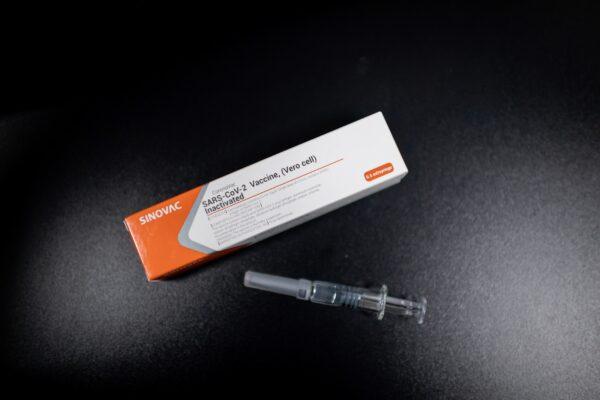 A package of the experimental COVID-19 vaccine is pictured at the Quality Control Laboratory at the Sinovac Biotech facilities in Beijing, on April 29, 2020. (NICOLAS ASFOURI/AFP via Getty Images)