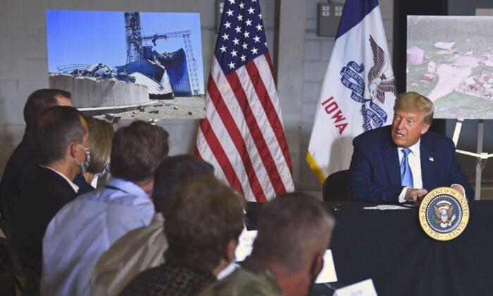 Trump Offers Iowa ‘Full Support’ of Federal Government After Devastating Storm