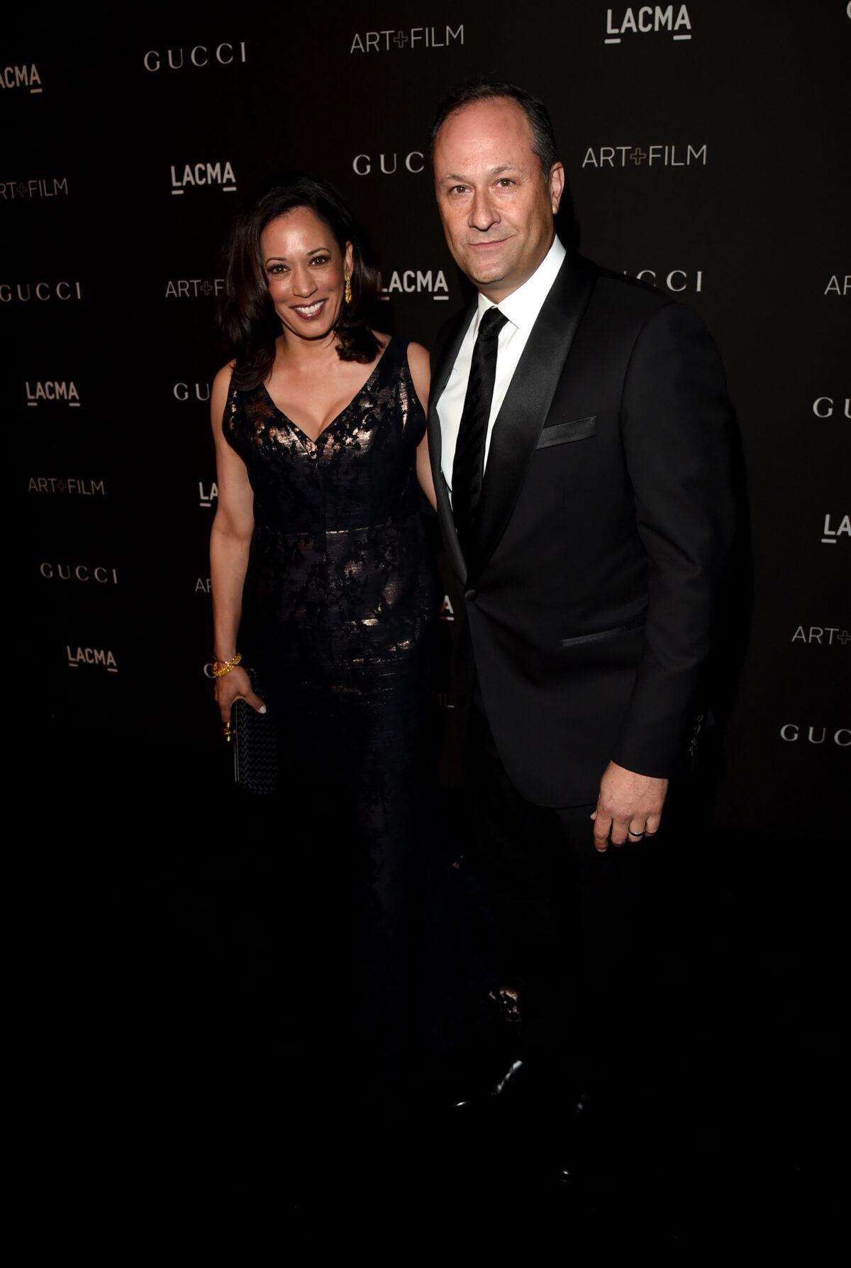 Kamala Harris and Douglas Emhoff attend an event in Los Angeles, Calif., on Nov. 1, 2014. (Jason Merritt/Getty Images for LACMA)
