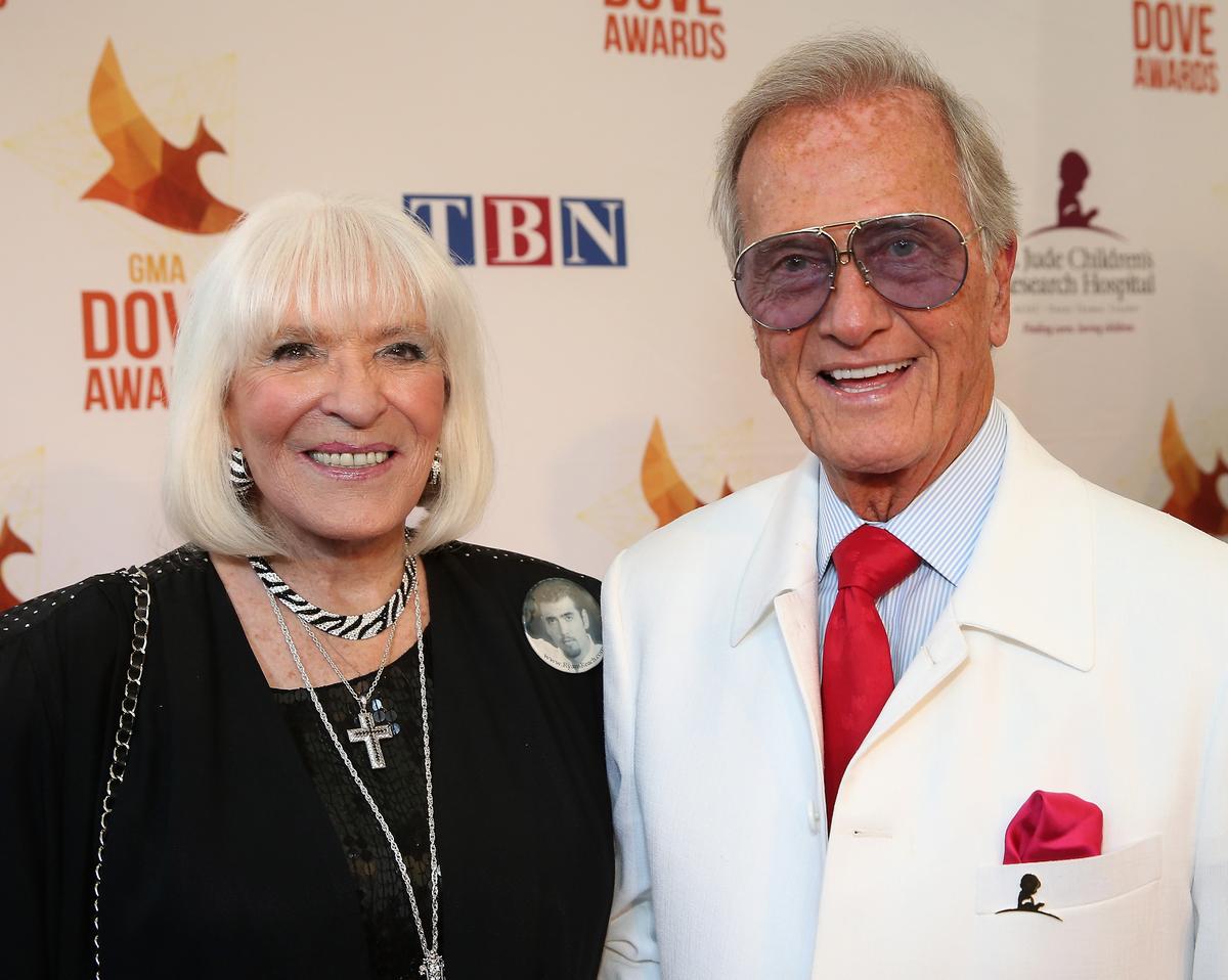 Shirley and Pat Boone arrive at the 45th Annual Dove Awards at Allen Arena, Lipscomb University, on Oct. 7, 2014, in Nashville, Tenn. (Terry Wyatt/Getty Images)