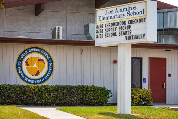 Los Alamitos Elementary School on Aug. 21, 2020. (John Fredricks/The Epoch Times)