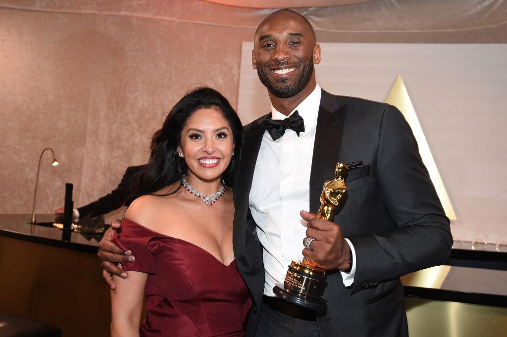 Vanessa Bryant and her late husband Kobe Bryant. (Kevork Djansezian/Getty Images)