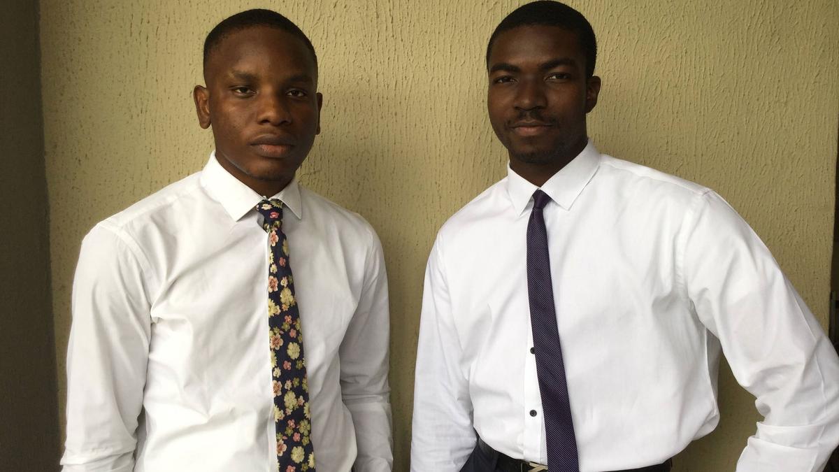 Dominic Onyekachi (left) teamed up with Tolulope Wojuola (right) and launched Akiddie, a web-based platform providing access to African storybooks for children. (Courtesy of Damilola Adeeko)