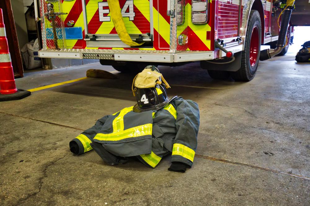 Boston firefighter uniform. (eskystudio/Shutterstock)