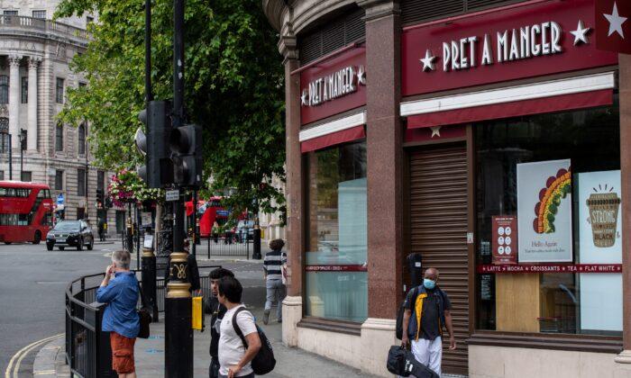 UK Sandwich Chain Pret A Manger to Cut 2,800 Jobs Due to Pandemic
