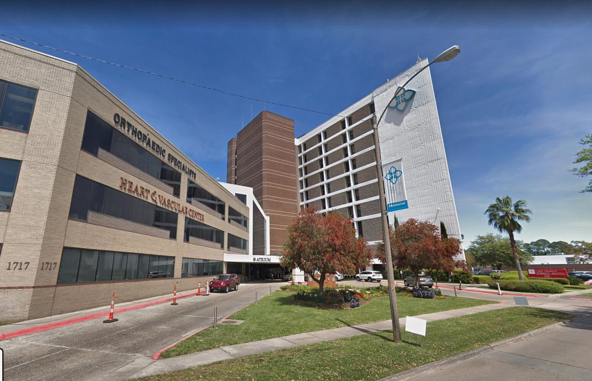 Lake Charles Memorial Hospital, Louisiana. (Screenshot/<a href="https://www.google.com/maps/@30.2034634,-93.1971784,3a,75y,36.3h,93.63t/data=!3m6!1e1!3m4!1sQ8_EyaCfHpOOhdbHMfQmoQ!2e0!7i16384!8i8192">Google Maps</a>)