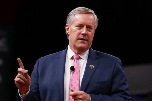 Then-Rep. Mark Meadows (R-N.C.) at the CPAC convention in National Harbor, Md., on Feb. 28, 2019. (Charlotte Cuthbertson/The Epoch Times)