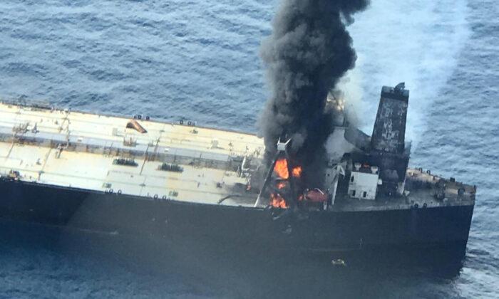 Blaze Breaks Out Again on Supertanker Off Sri Lanka, Cargo Area Intact