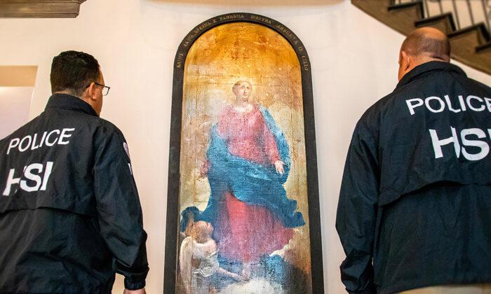 ICE Agents Recover 19th-Century Painting Stolen From Ancient Italian Monastery