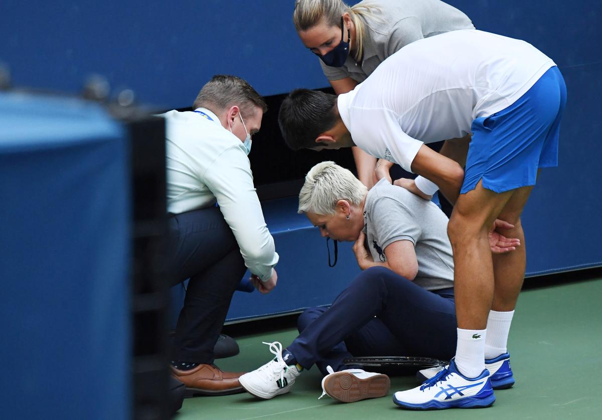 Djokovic Disqualified From US Open After Striking Line Judge With Ball
