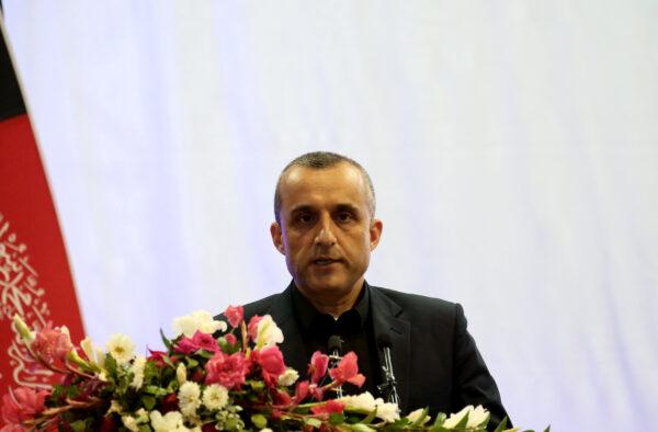  Amrullah Saleh first vice-presidential candidate of Ashraf Ghani speaks during the presidential election campaign in Kabul, Afghanistan on Sept. 13, 2019. (Omar Sobhani/Reuters)