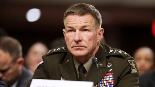 Army Chief of Staff Gen. James McConville testifies before the Senate Armed Services Committee in the Dirksen Senate Office Building on Capitol Hill in Washington on Dec. 3, 2019. (Chip Somodevilla/Getty Images)