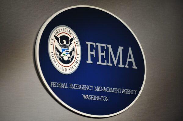 The logo of the Federal Emergency Management Agency (FEMA) is seen at its headquarters in Washington in this file photo. (Mandel Ngan/AFP via Getty Images)