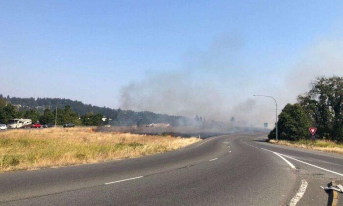 Man Caught Setting Fire Along Washington State Highway, Officials Say