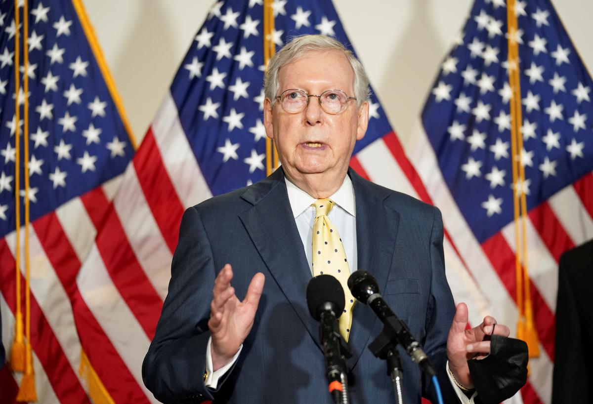 McConnell Shoots Down $1.8 Trillion Stimulus Deal, Breaking With Trump