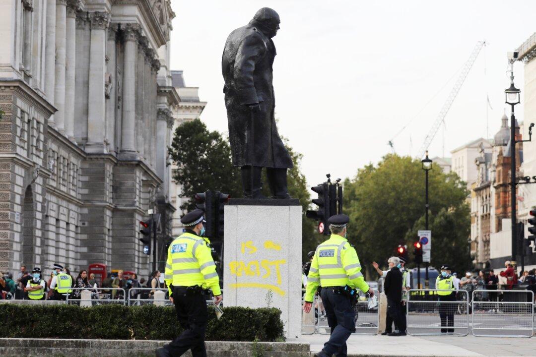 Churchill Statue Defaced Again in London