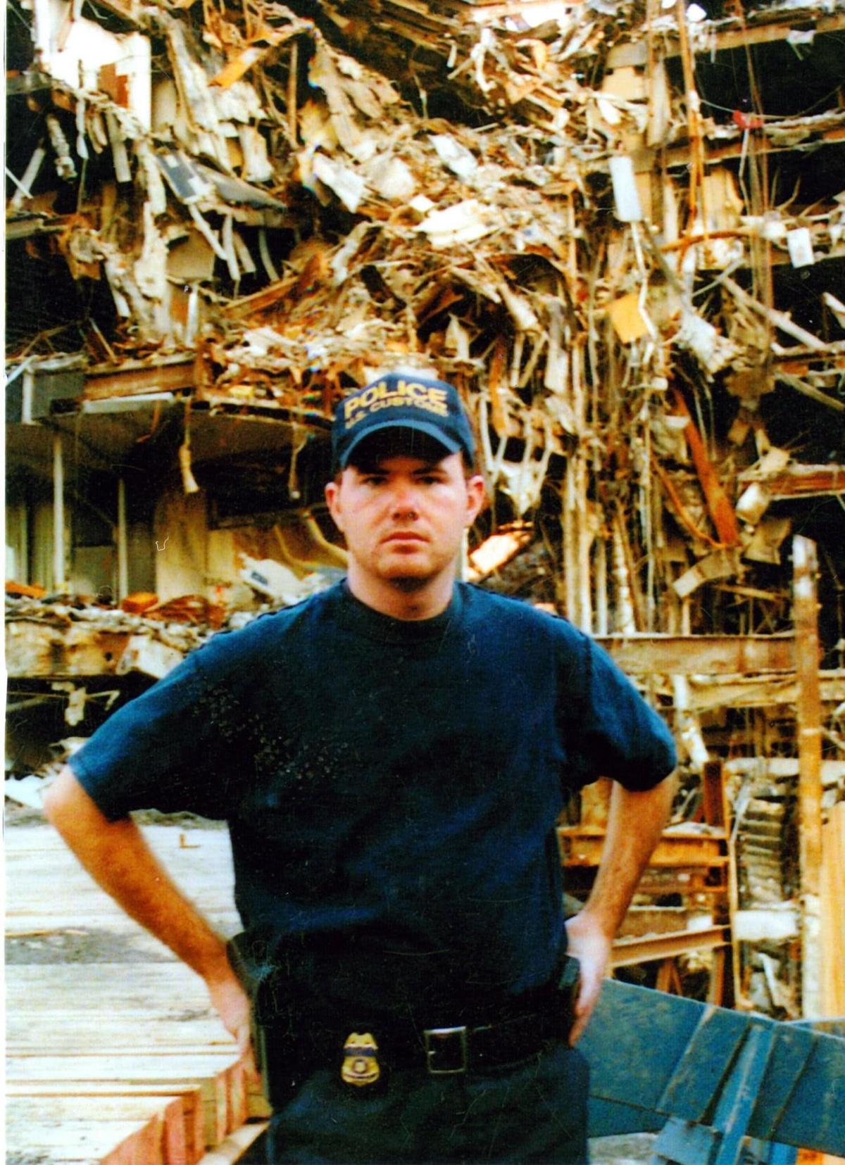 James Deboer in New York City during the 9/11 recovery efforts. (Courtesy James Deboer)