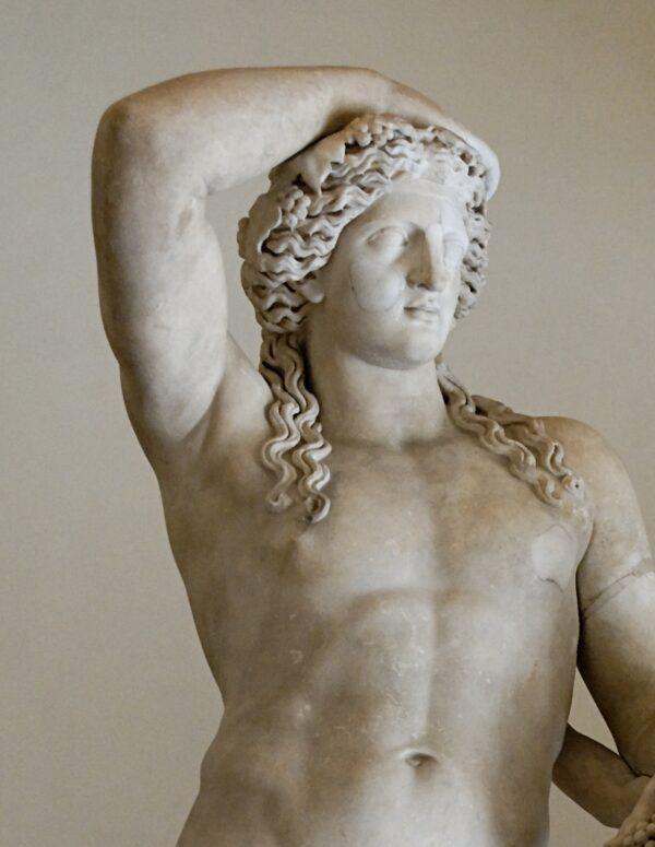 Detail of “Dionysus With Panther and Satyr,” A.D. second century. Palazzo Altemps, Rome. (Public Domain)