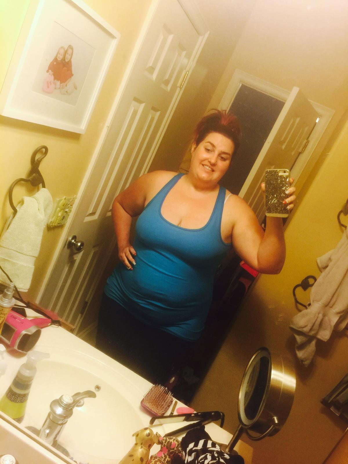 Brittany Cook before losing the weight. (Caters News)