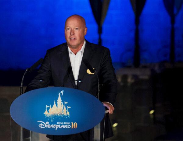 Bob Chapek, chairman of Walt Disney Parks and Resorts, speaks during the 10th anniversary ceremony of Hong Kong Disneyland on Sept. 11, 2015. (Tyrone Siu/Reuters)