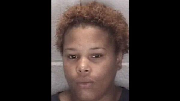 Jaelynn Billups in a police mugshot photo. She was charged with two counts of murder. (Lafayette Police Department)