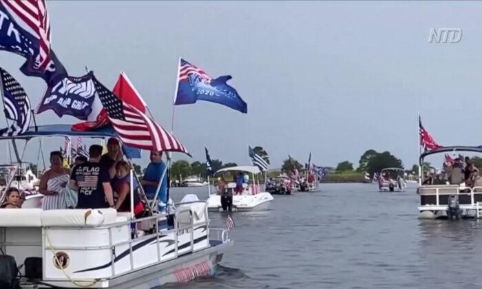 Louisiana Supporters Rally for Trump on the Water