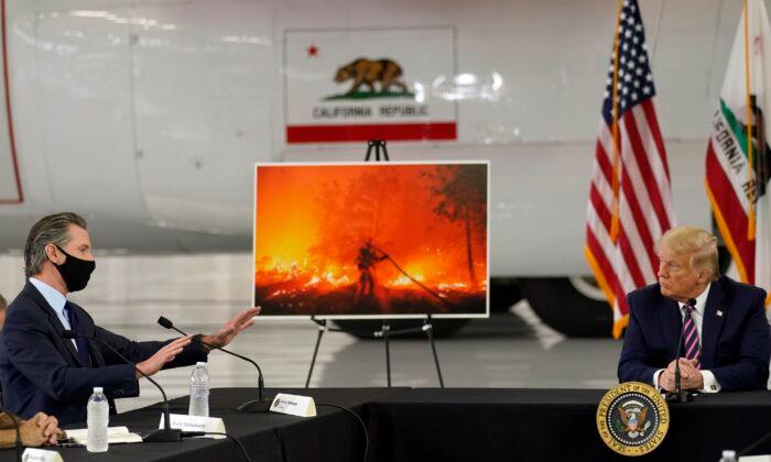 Trump Meets With California Governor for Briefing on Wildfires