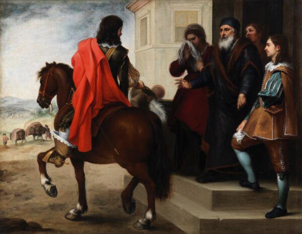 "The Departure of the Prodigal Son," 1660s, by Bartolomé Esteban Murillo. Oil on canvas; 41 1/8 inches by 53 inches. Presented by Sir Alfred and Lady Beit, 1987; Beit Collection. (National Gallery of Ireland)
