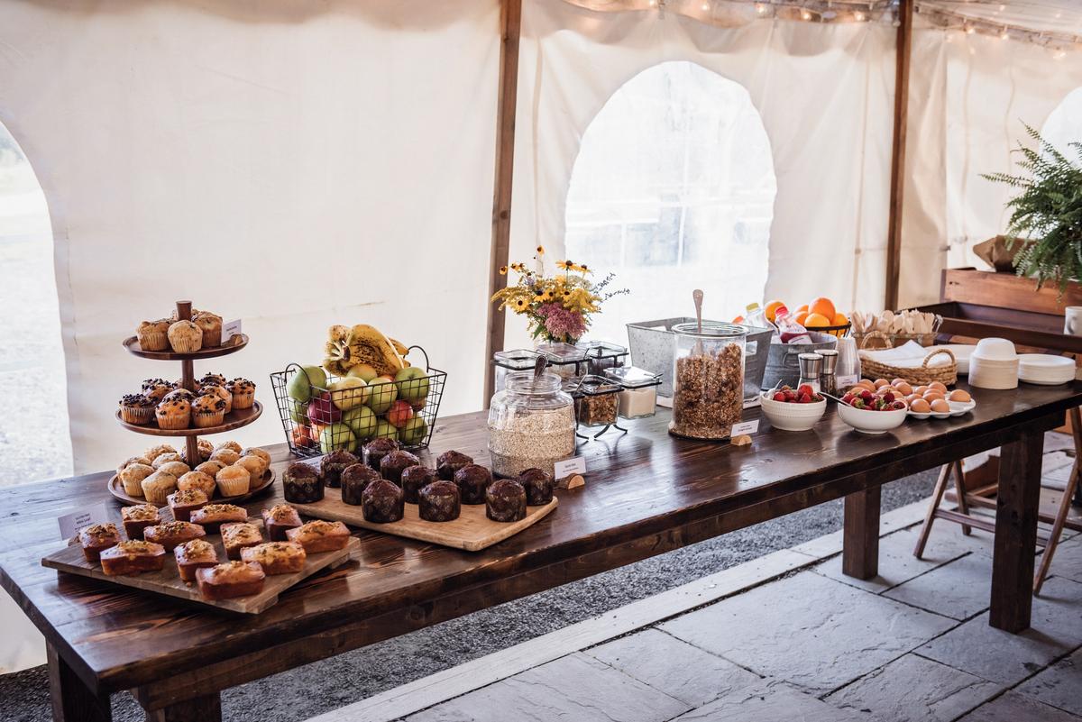 Locally sourced breakfast at Firelight Camps. (Kaylyn Leighton & Joe Sinthavong)