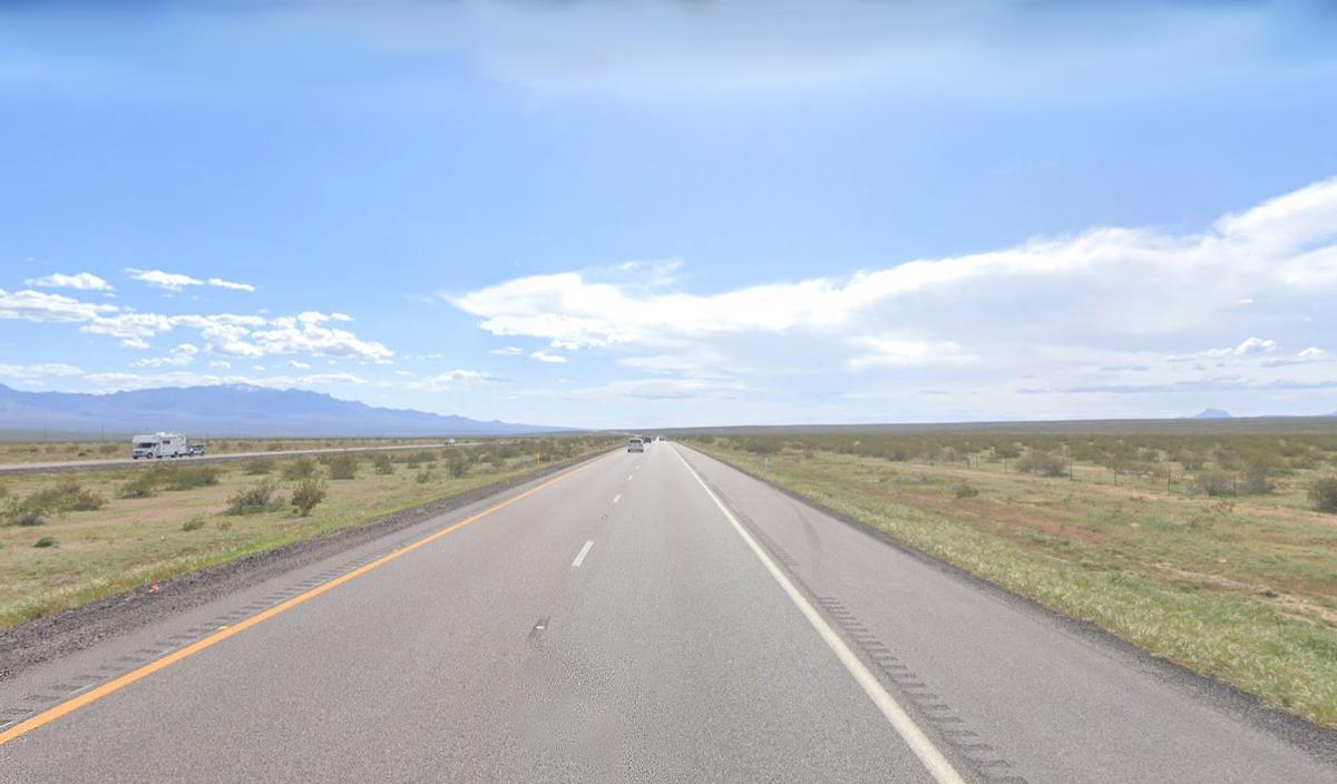 The I-15 Littlefield, Arizona, highway between Las Vegas and St. George (Screenshot/<a href="https://www.google.com/maps/@36.8744705,-113.9571988,3a,72.1y,233.81h,91.12t/data=!3m6!1e1!3m4!1sL24haYRvm1ELkWAe5Mv5sg!2e0!7i16384!8i8192">Google Maps</a>)