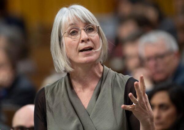  Minister of Health Patty Hajdu speaks during Question Period in the House of Commons in Ottawa on Feb. 25, 2020 in Ottawa. (The Canadian Press/Adrian Wyld)