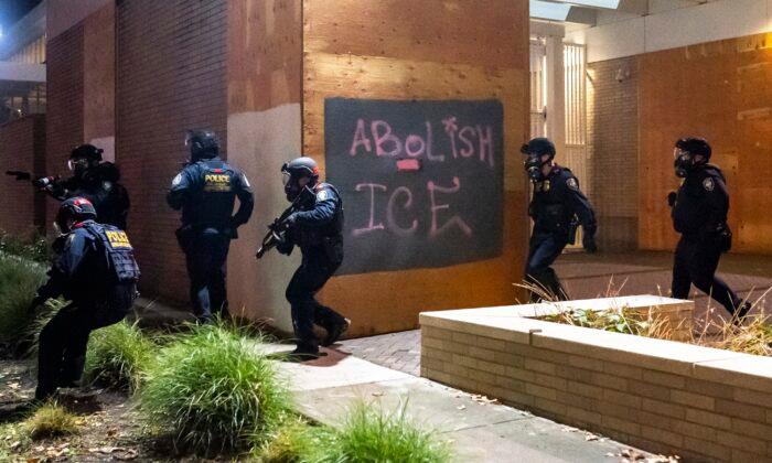 Portland ICE Building Set on Fire During Riots: Reports