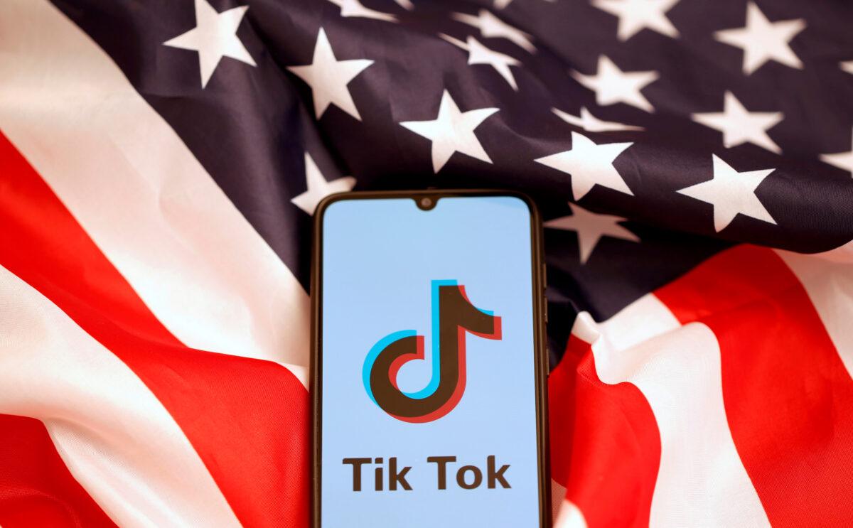 The TikTok logo is displayed on a smartphone in this illustration from Nov. 8, 2019. (Dado Ruvic/Reuters)
