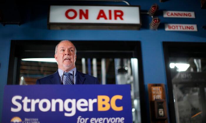 John Horgan Calls an Election in British Columbia for Oct. 24