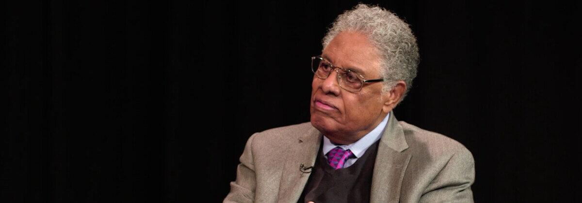 Thomas Sowell in 2018 at the Hoover Institute. (Hoover Institute/YouTube)