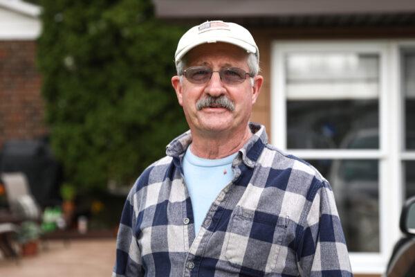 Ron Fannin in Ridgway, Elk County, Penn., on Sept. 17, 2020. (Charlotte Cuthbertson/The Epoch Times)