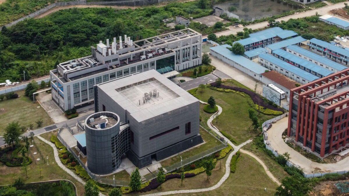 The P4 laboratory (L) on the campus of the Wuhan Institute of Virology in Wuhan in China's central Hubei province on May 27, 2020. (Hector Retamal/AFP via Getty Images)