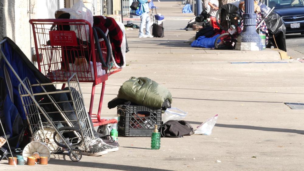 Items belonging to the homeless on the street near downtown Los Angeles, Calif., pictured on Jan. 4, 2020 (Dogora Sun/Shutterstock)