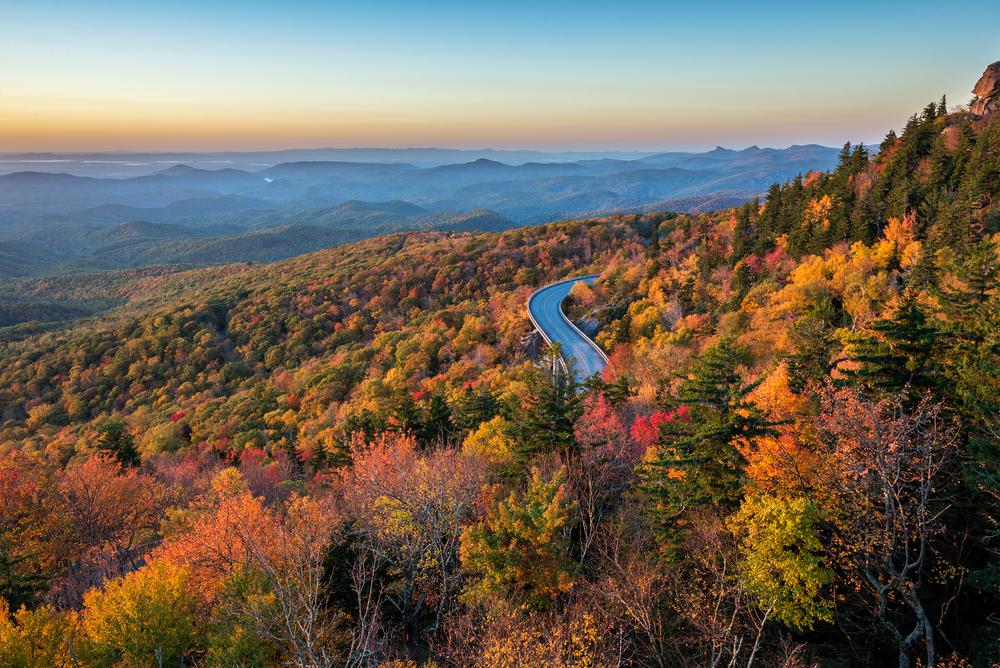The Blue Ridge Parkway in North Carolina. (Anthony Heflin/Shutterstock)