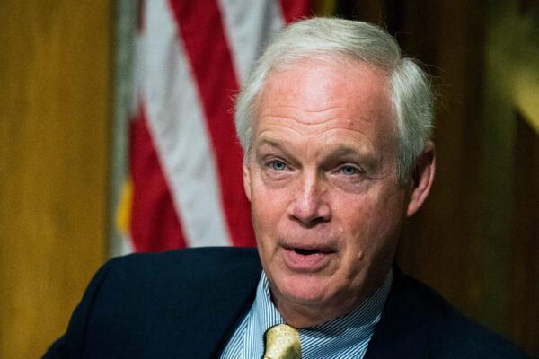 Senate Homeland Security and Governmental Affairs Committee Chairman Ron Johnson (R-Wis.), speaks during the committee's business meeting to consider new subpoenas in the "Crossfire Hurricane"/Burisma investigation in Washington, on Sept. 16, 2020. (AP Photo/Manuel Balce Ceneta)