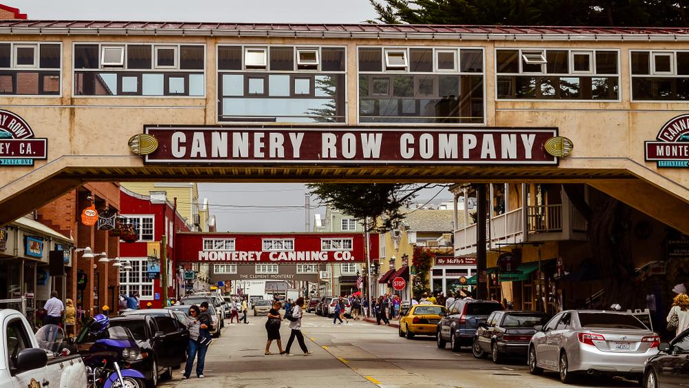 Once the site of a sardine-canning industry, Cannery Row in Monterey now features restaurants, shops, and galleries. (jejim/Shutterstock)
