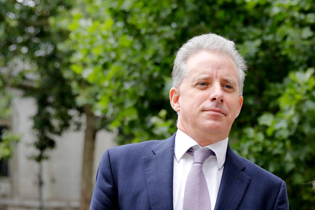  Former UK intelligence officer Christopher Steele in London, UK, on July 24, 2020, refused an offer of $1 million from the FBI to name the sources who proved the debunked allegations in the infamous 2016 “Steele Dossier.” (Tolga Akmen/AFP via Getty Images)