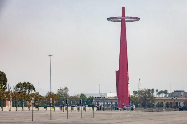 Angel Stadium in Anaheim, Calif., on Sept. 16, 2020. (John Fredricks/The Epoch Times)