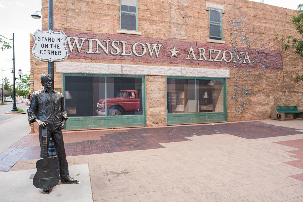 The corner in Winslow, made famous in a song by the Eagles. (Michael Gordon/Shutterstock)