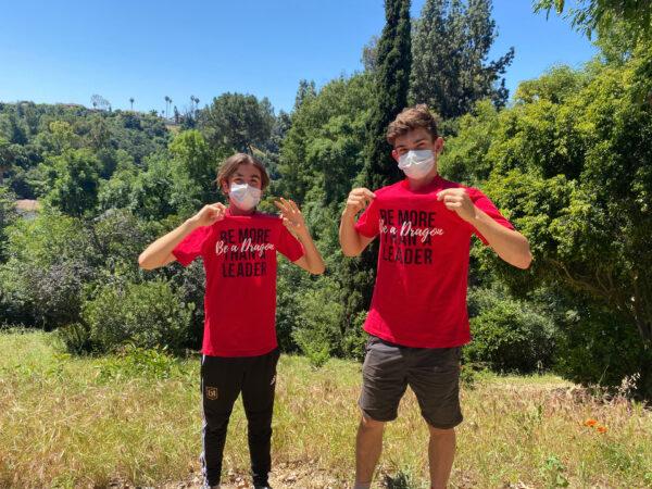 The winners of the Dragon Challenge, Patrick Latting (L) and Liam deVilla Bourke of the Compost Culture team, in this file photo. (Courtesy of the Dragon Kim Foundation)