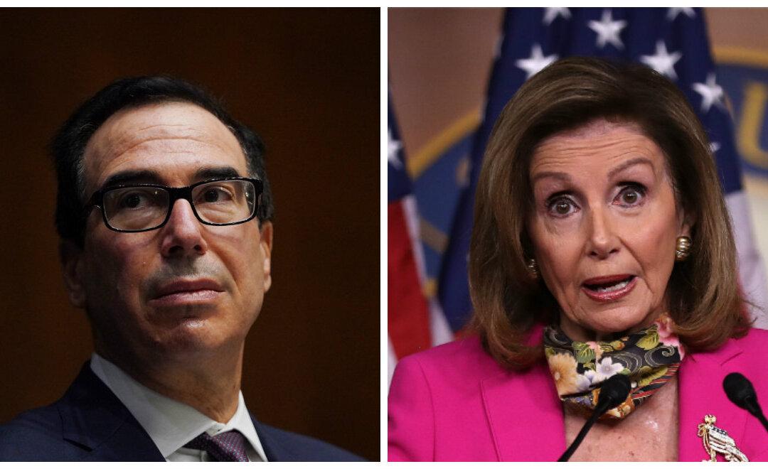 Mnuchin, Pelosi Discuss Stimulus Package, Have ‘One Major Area of Disagreement’