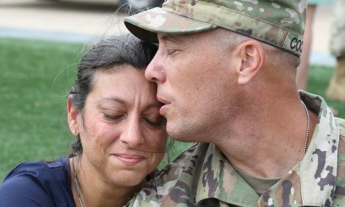 700 National Guard Members Seen Off by Family, Friends Before Deployment Overseas