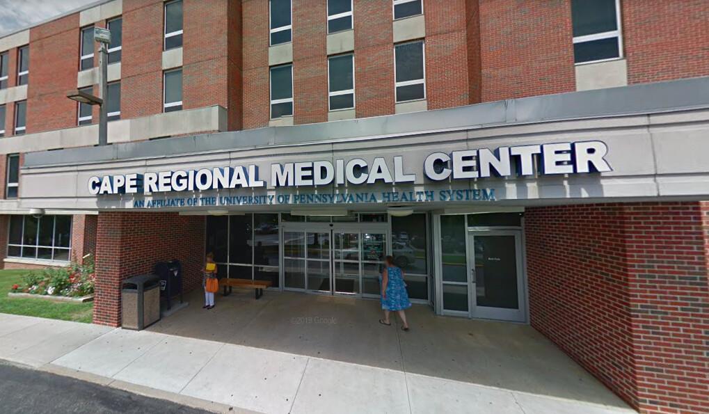 Cape Regional Medical Center, New Jersey (Screenshot/<a href="https://www.google.com/maps/@39.0872546,-74.8161821,3a,87.6y,292.23h,91.76t/data=!3m6!1e1!3m4!1sWdYMUW9S-j7xw6Osct75UA!2e0!7i13312!8i6656">Google Maps</a>)