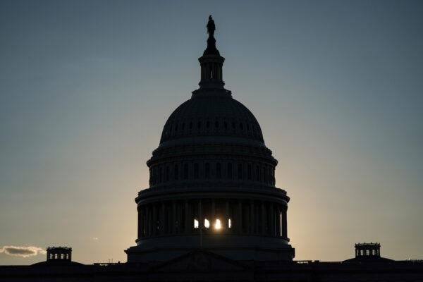 Sunlight shines through the U.S. Capitol in Washington, Sept. 20, 2020. (Joshua Roberts/Reuters)