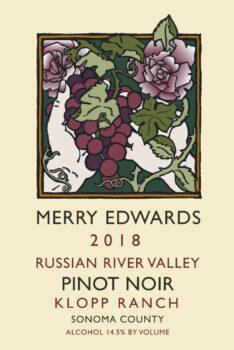 Merry Edwards 2018 Pinot Noir, Klopp Ranch, Russian River Valley. (Courtesy of Merry Edwards)